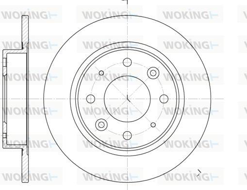 Woking D6813.00 - Brake Disc autospares.lv