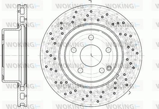 Woking D6817.10 - Brake Disc autospares.lv