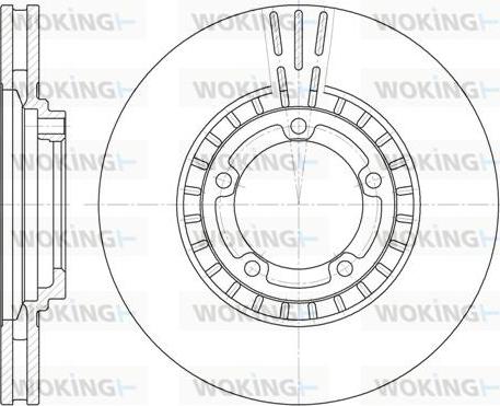 Woking D6884.10 - Brake Disc autospares.lv