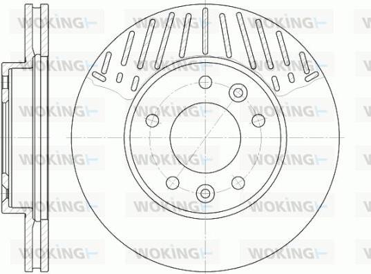 Woking D6885.10 - Brake Disc autospares.lv