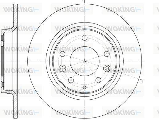 Woking D6881.00 - Brake Disc autospares.lv