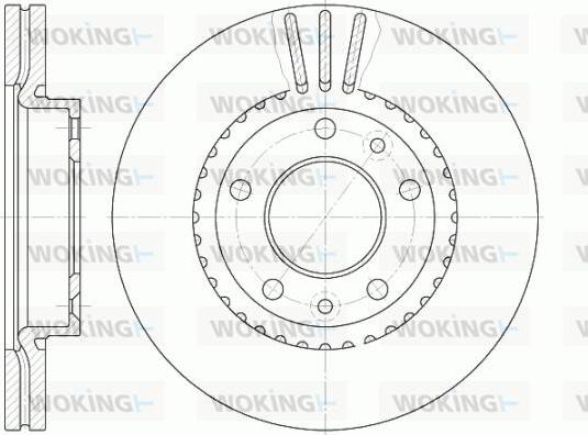 Woking D6888.10 - Brake Disc autospares.lv