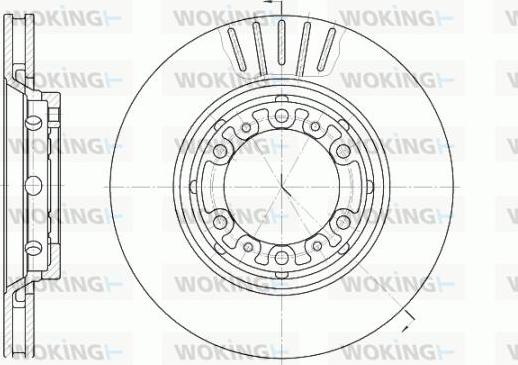 Woking D6883.10 - Brake Disc autospares.lv