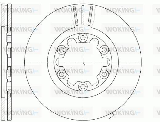 Woking D6882.10 - Brake Disc autospares.lv