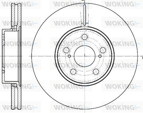 Woking D6887.10 - Brake Disc autospares.lv