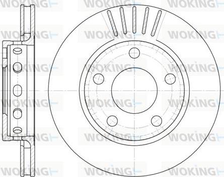 Woking D6835.10 - Brake Disc autospares.lv