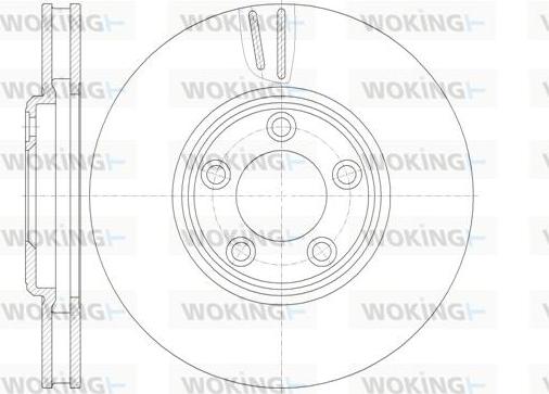 Woking D6836.10 - Brake Disc autospares.lv