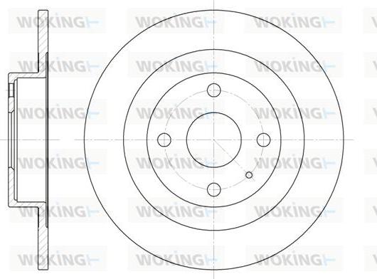 Woking D6833.00 - Brake Disc autospares.lv