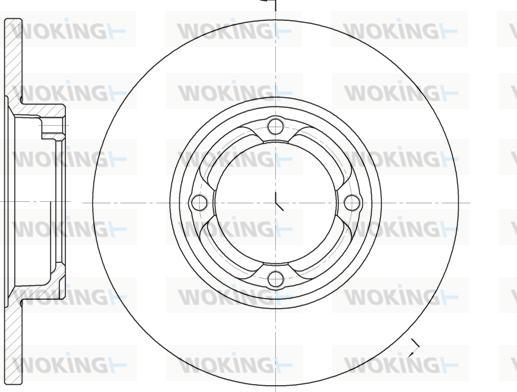 Woking D6832.00 - Brake Disc autospares.lv