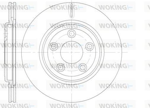 Woking D6837.10 - Brake Disc autospares.lv