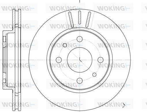 Woking D6829.10 - Brake Disc autospares.lv