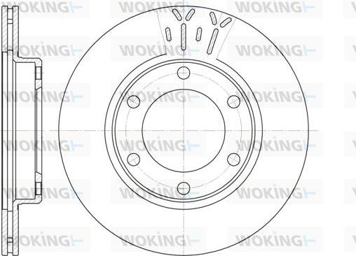 Woking D6824.10 - Brake Disc autospares.lv