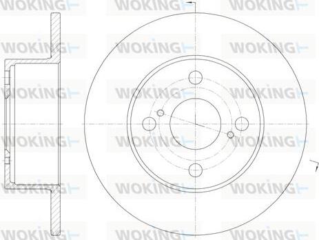 Woking D6871.00 - Brake Disc autospares.lv