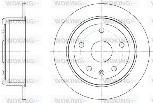 Woking D6872.00 - Brake Disc autospares.lv