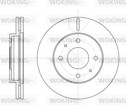 Woking D6391.10 - Brake Disc autospares.lv