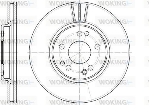 Woking D6344.10 - Brake Disc autospares.lv