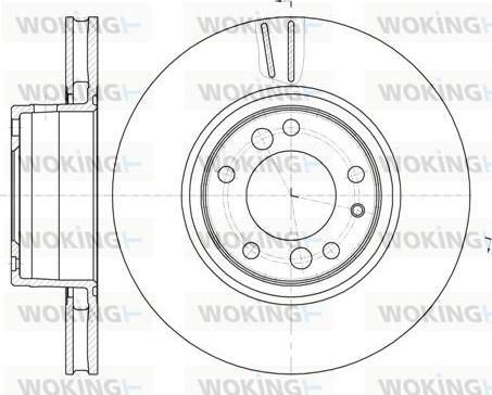 Woking D6346.10 - Brake Disc autospares.lv