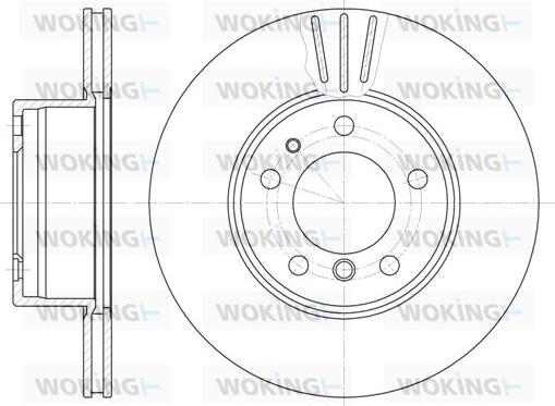 Woking D6348.10 - Brake Disc autospares.lv