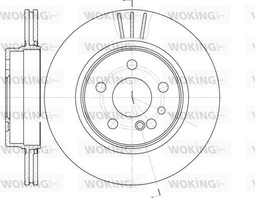 Woking D6343.10 - Brake Disc autospares.lv