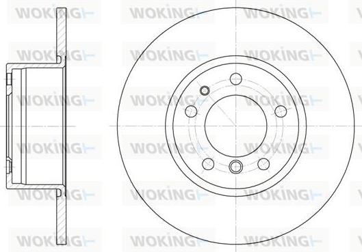 Woking D6347.00 - Brake Disc autospares.lv