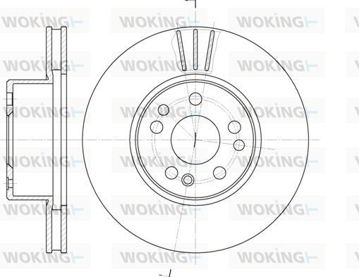 Woking D6351.10 - Brake Disc autospares.lv