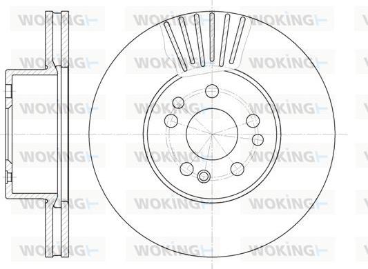 Woking D6353.10 - Brake Disc autospares.lv