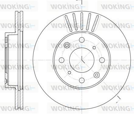 Woking D6369.10 - Brake Disc autospares.lv