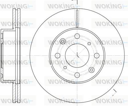 Woking D6366.10 - Brake Disc autospares.lv