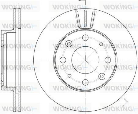 Woking D6368.10 - Brake Disc autospares.lv