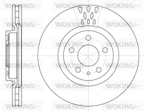 Woking D6305.10 - Brake Disc autospares.lv