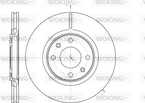 Woking D6306.10 - Brake Disc autospares.lv