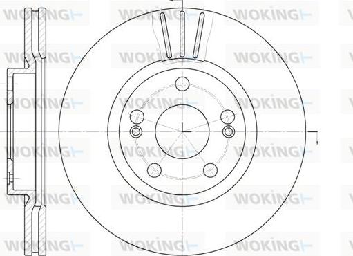 Woking D6301.10 - Brake Disc autospares.lv