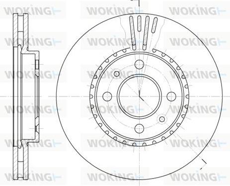 Woking D6302.10 - Brake Disc autospares.lv