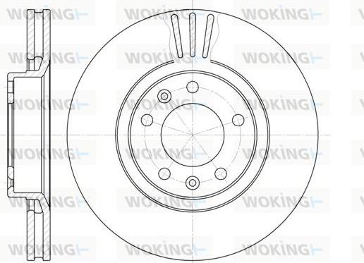 Woking D6307.10 - Brake Disc autospares.lv