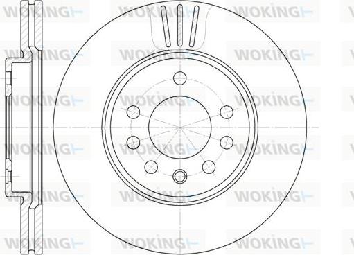 Woking D6319.10 - Brake Disc autospares.lv