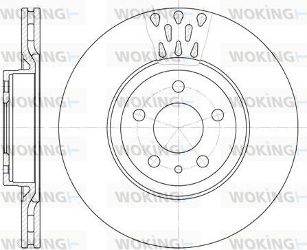 Woking D6316.10 - Brake Disc autospares.lv