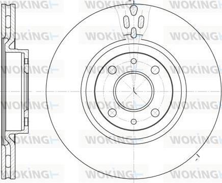 Woking D6316.11 - Brake Disc autospares.lv