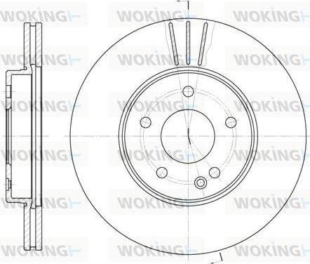 Woking D6313.10 - Brake Disc autospares.lv