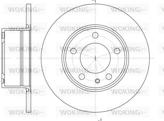 Woking D6312.00 - Brake Disc autospares.lv