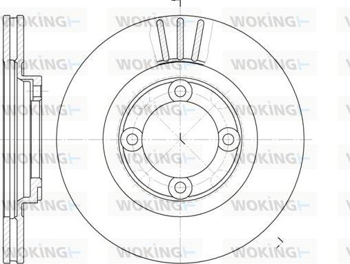 Woking D6385.10 - Brake Disc autospares.lv