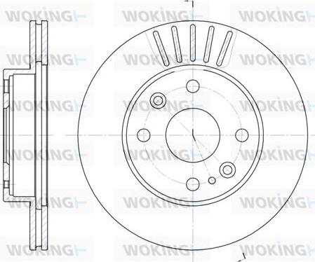 Woking D6386.10 - Brake Disc autospares.lv