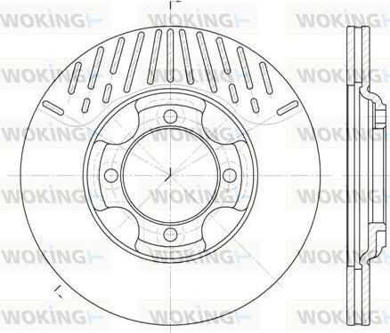 Woking D6381.10 - Brake Disc autospares.lv