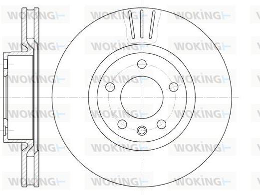 Woking D6339.10 - Brake Disc autospares.lv