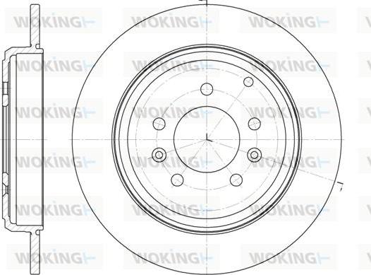 Woking D6330.00 - Brake Disc autospares.lv