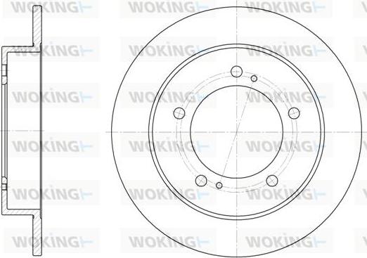 Woking D6331.00 - Brake Disc autospares.lv