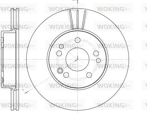 Woking D6338.10 - Brake Disc autospares.lv