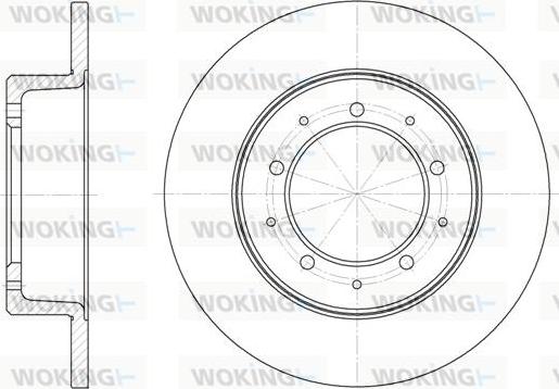 Woking D6333.00 - Brake Disc autospares.lv