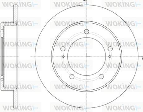 Woking D6329.00 - Brake Disc autospares.lv