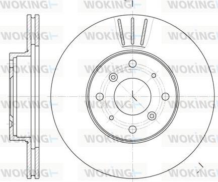 Woking D6322.10 - Brake Disc autospares.lv