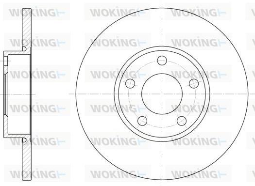 Woking D6327.00 - Brake Disc autospares.lv